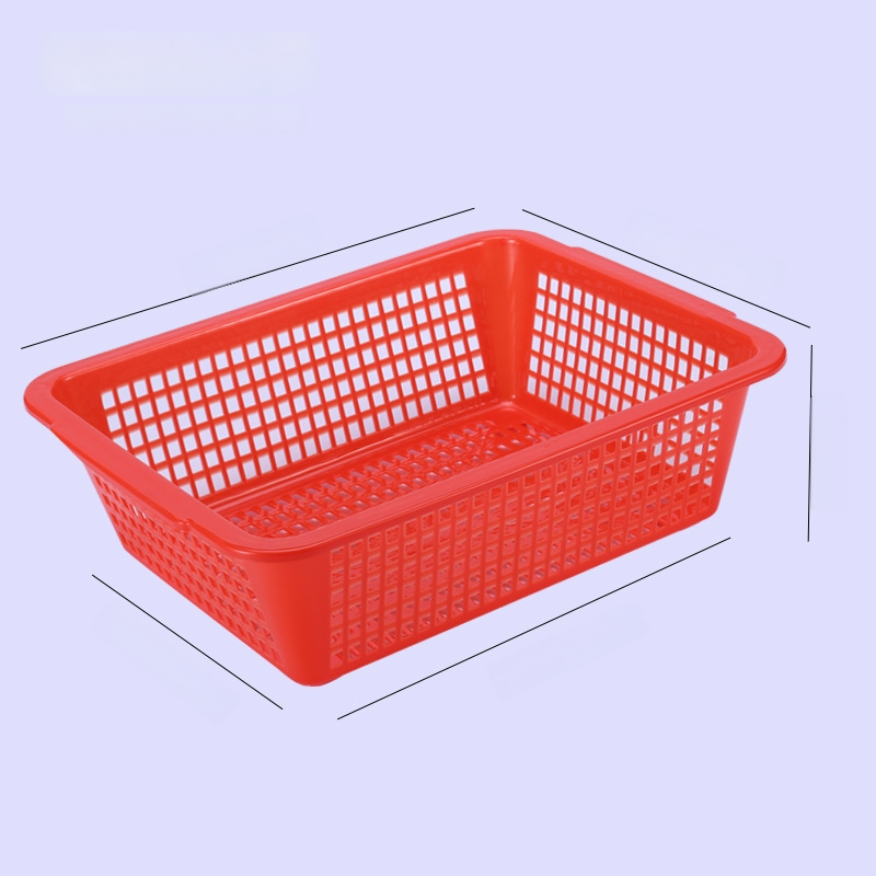 Tárolókosár, vastagított műanyag, téglalap alakú lefolyónyílásokkal (Modell: P8011, Anyag: Műanyag, Stílus: Modern egyszerűség)