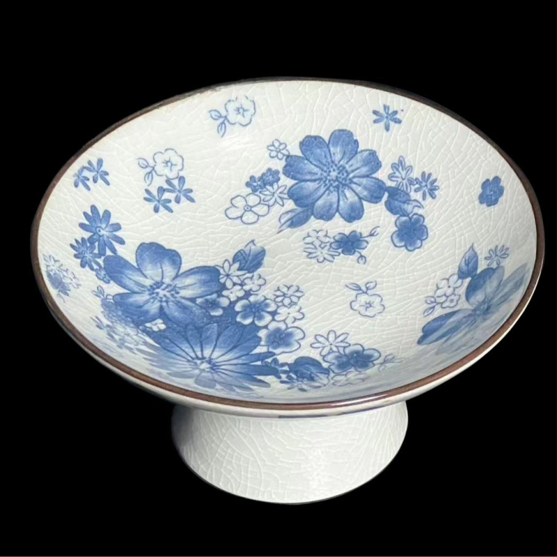 Yifang porcelininė vaisių lėkštė, naujasis kinų stilius, lengvas retro prabanga