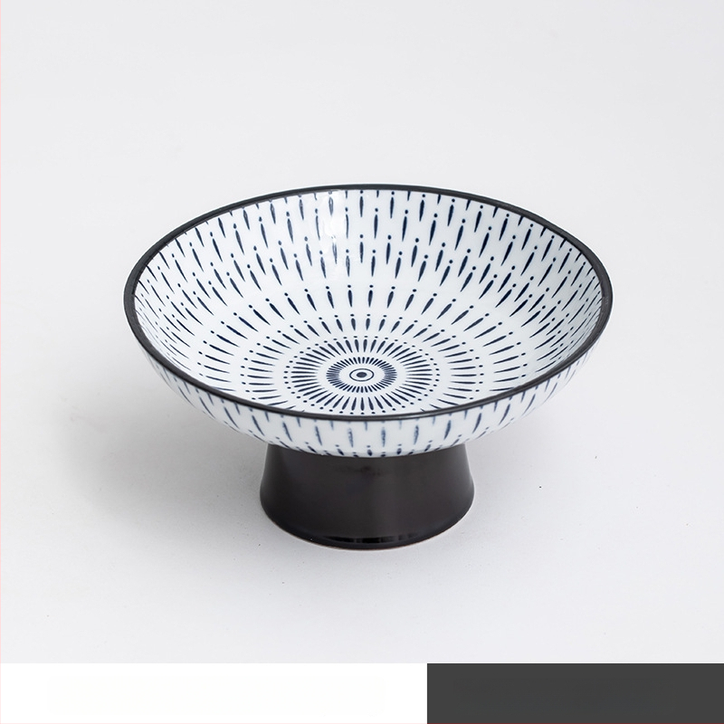 Porcelininė vaisių lėkštė su kojelėmis, retro stilius, pirmosios klasės kokybė