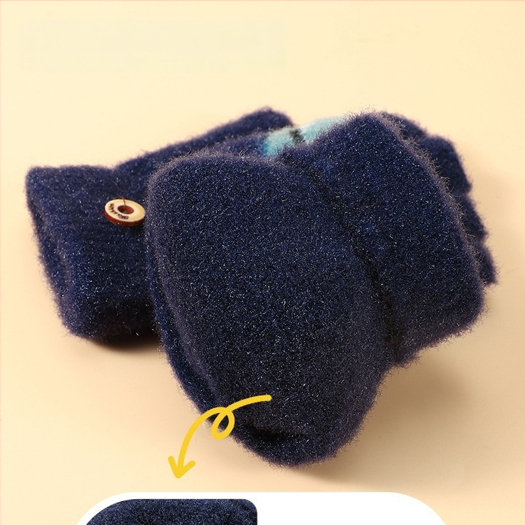 Vaikų pirštinės su flisiniu pamušalu, šiltos, vėjui ir vandeniui atsparios, rašymui ir dviračių važiavimui, unisex, 3–12 metų amžiaus