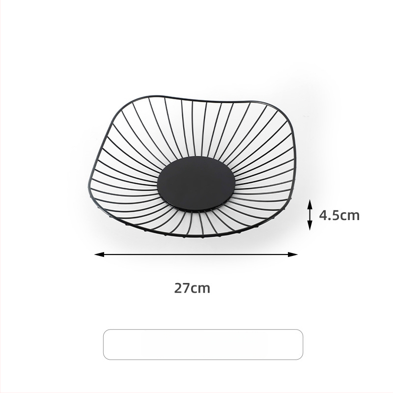 Vasból készült szabálytalan alakú gyümölcskosár konyhához és nappaliba, vízelvezető és tároló funkció, világos luxus retro stílus