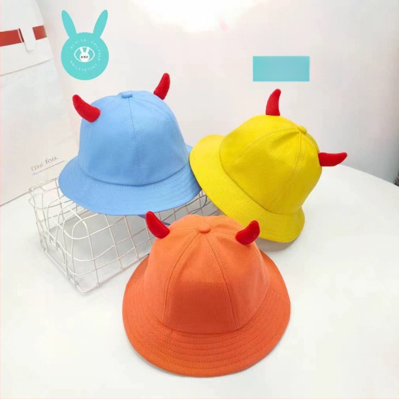 Vaikų medvilninė kibiro skrybėlė – mielas animacinių angelė žvejotojo stilius, kvėpuojanti, saulės apsauga, platus kraštas, amžius 2–6 metai