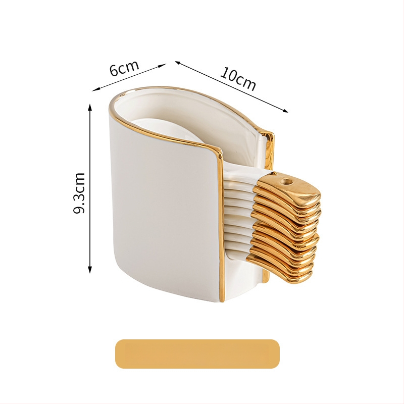 Suport ceramic pentru linguri; stil lux ușor; marcă: Aili Ceramics; material: ceramică; finisaj: aruncare cu apă