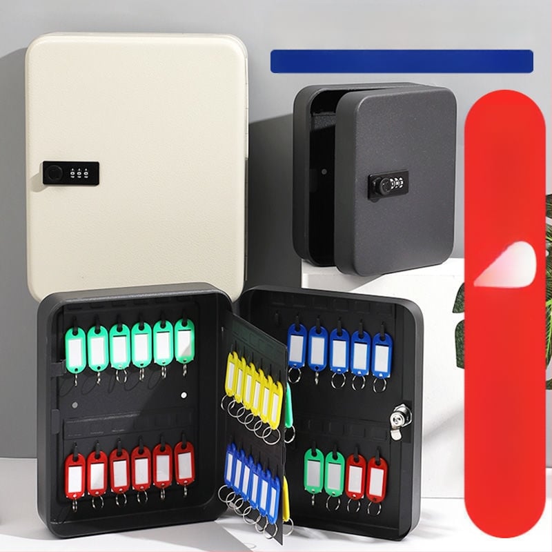 Стенно монтиран шкаф за ключове с парола – Модел 1, домашно ползване, съхранение на автомобилни ключове, стил модерна простота
