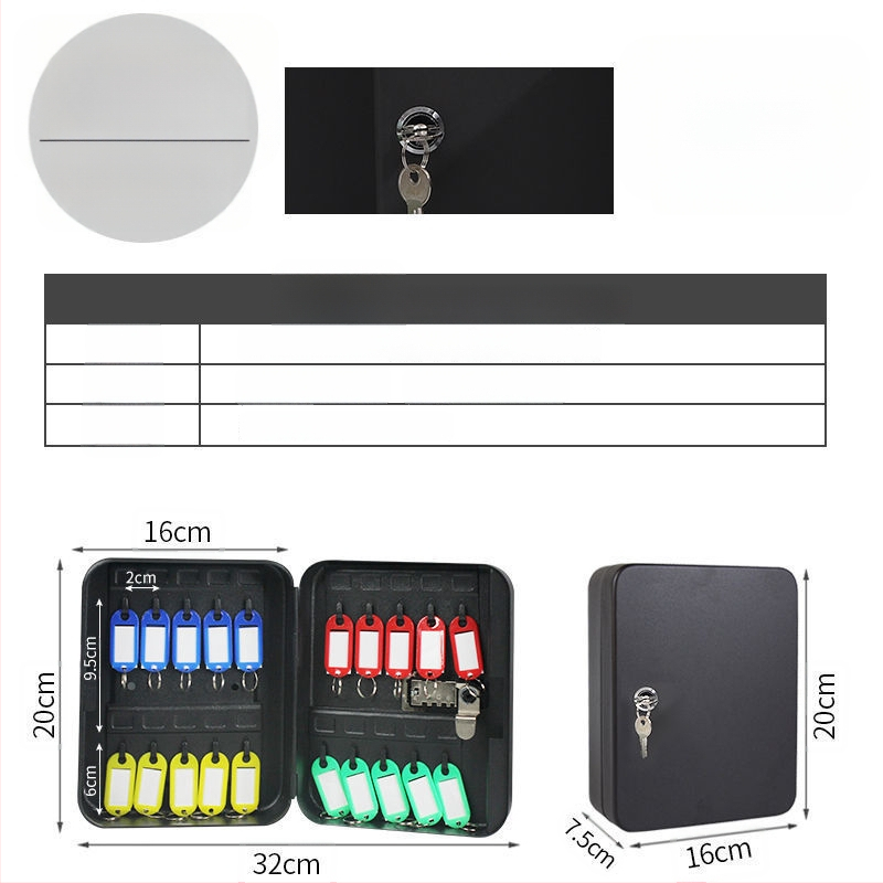 Стенно монтиран шкаф за ключове с парола – Модел 1, домашно ползване, съхранение на автомобилни ключове, стил модерна простота