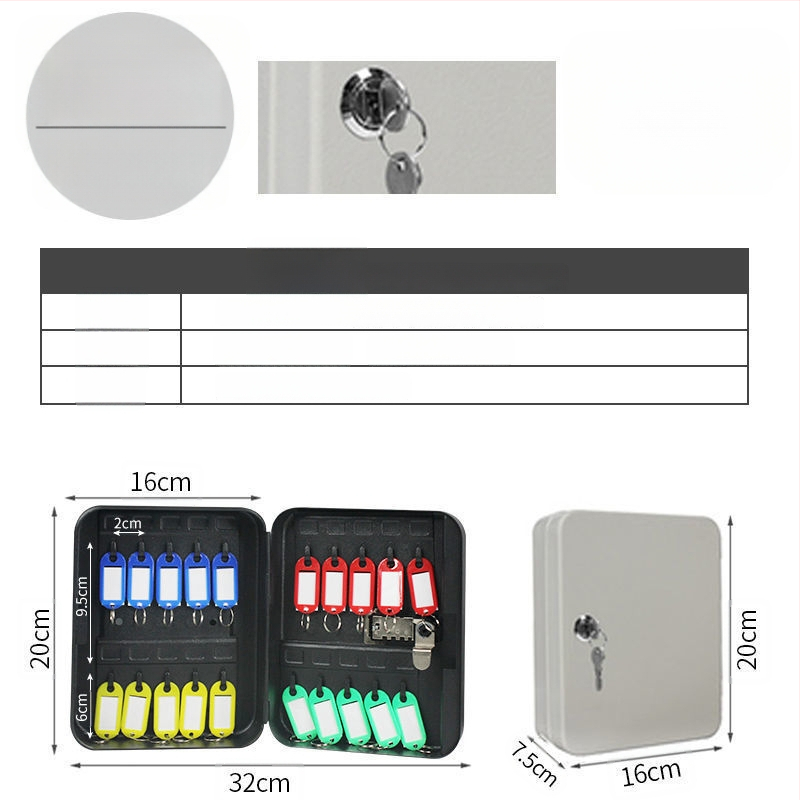 Стенно монтиран шкаф за ключове с парола – Модел 1, домашно ползване, съхранение на автомобилни ключове, стил модерна простота