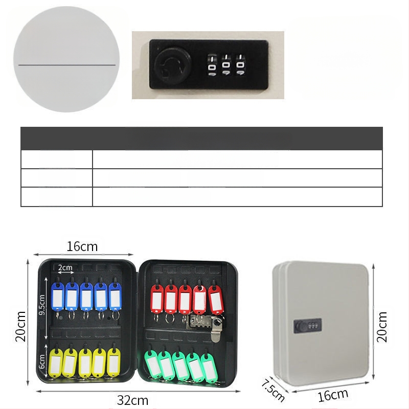 Стенно монтиран шкаф за ключове с парола – Модел 1, домашно ползване, съхранение на автомобилни ключове, стил модерна простота