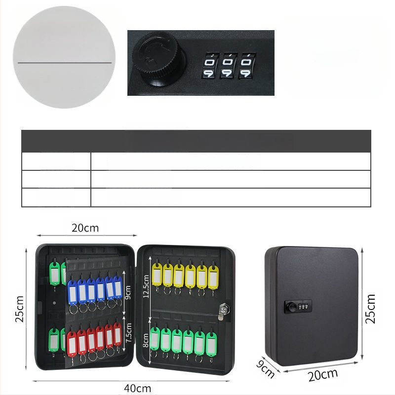 Стенно монтиран шкаф за ключове с парола – Модел 1, домашно ползване, съхранение на автомобилни ключове, стил модерна простота