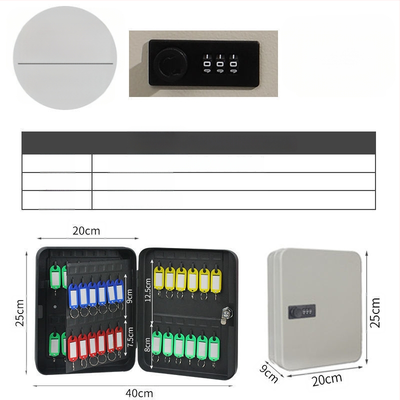 Стенно монтиран шкаф за ключове с парола – Модел 1, домашно ползване, съхранение на автомобилни ключове, стил модерна простота
