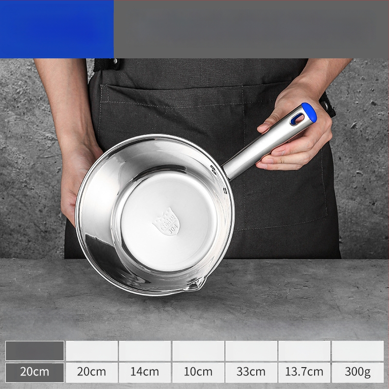 Lingură de supă din oțel inoxidabil 304, cu mâner lung și bol îngroșat, rezistentă la temperaturi înalte pentru bucătăriile comerciale