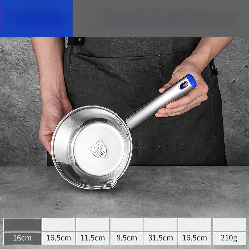 Lingură de supă din oțel inoxidabil 304, cu mâner lung și bol îngroșat, rezistentă la temperaturi înalte pentru bucătăriile comerciale