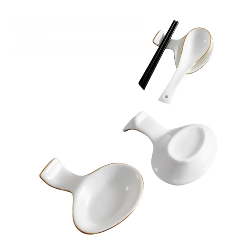 Pulkade ja lusika hoidik, keraamika, Bone China, kahefunktsiooniline hoidik, logotüübi kohandamine, lansseeriti 2020