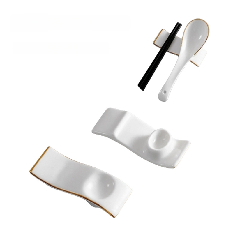 Pulkade ja lusika hoidik, keraamika, Bone China, kahefunktsiooniline hoidik, logotüübi kohandamine, lansseeriti 2020