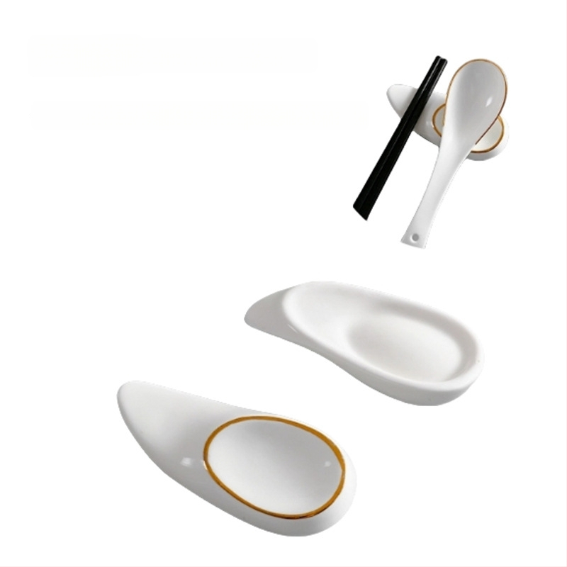 Pulkade ja lusika hoidik, keraamika, Bone China, kahefunktsiooniline hoidik, logotüübi kohandamine, lansseeriti 2020