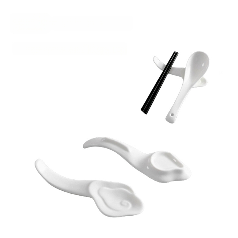 Pulkade ja lusika hoidik, keraamika, Bone China, kahefunktsiooniline hoidik, logotüübi kohandamine, lansseeriti 2020