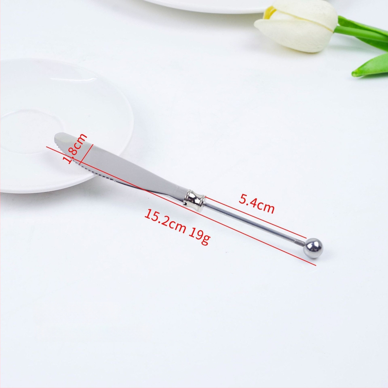 Set tacâmuri din oțel inoxidabil 304 — lingură, lingură de desert și furculiță, lucrat manual, finisaj oglindă