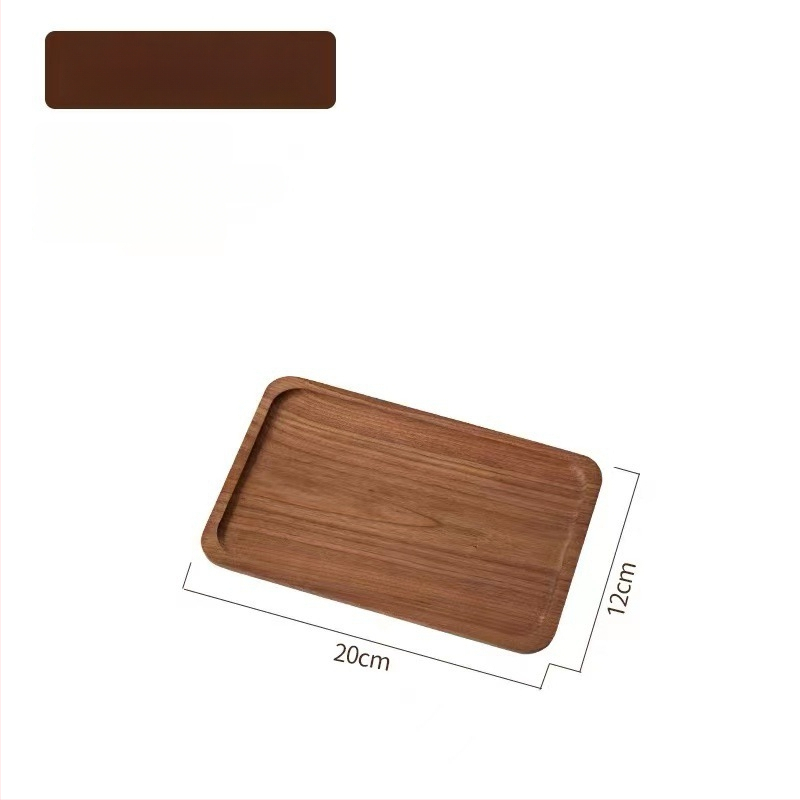 Tava ovală din lemn, stil japonez, masiv, stil modern minimalist, suprafață desenată manual, logo tipărit, personalizabil