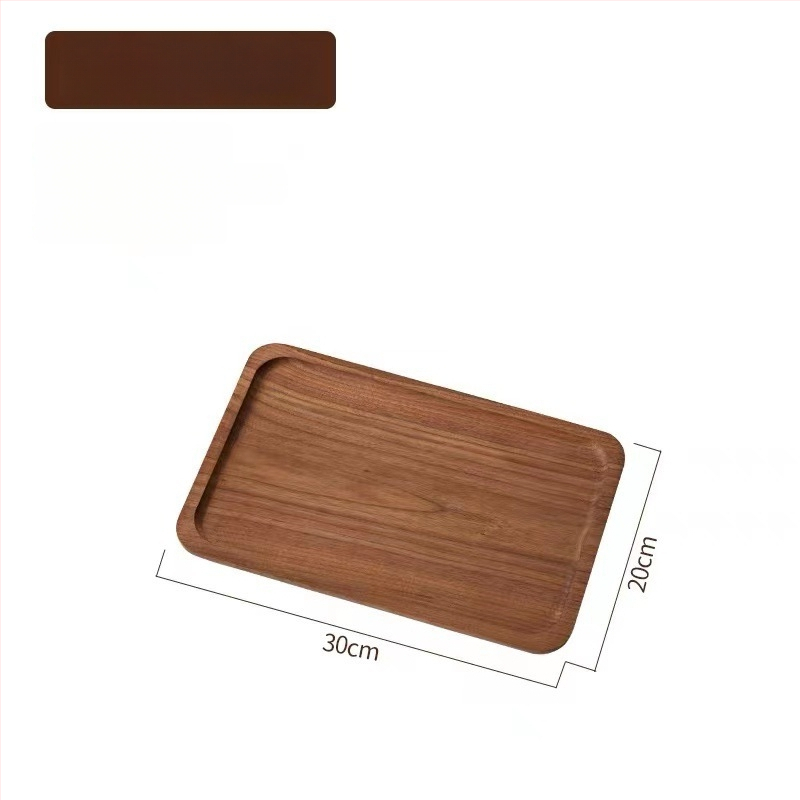 Tava ovală din lemn, stil japonez, masiv, stil modern minimalist, suprafață desenată manual, logo tipărit, personalizabil