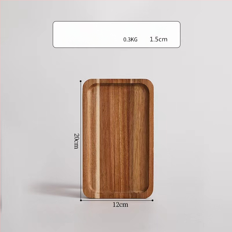 Tava ovală din lemn, stil japonez, masiv, stil modern minimalist, suprafață desenată manual, logo tipărit, personalizabil