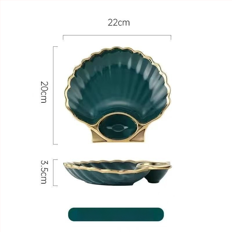 Πορσελάνινη πιατέλα για γεμιστά με διαχωριστικό, χειροποίητα ζωγραφισμένη σε ιαπωνικό στυλ, υλικό: νέο οστό πορσελάνης, δυνατότητα προσθήκης λογότυπου, κατάλληλο δώρο