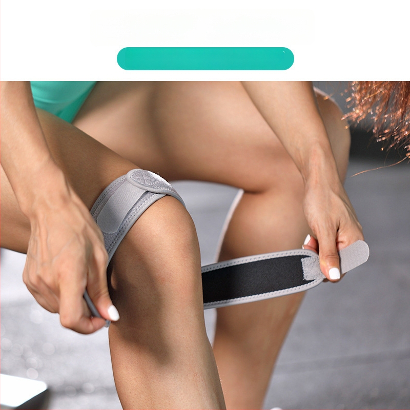 Sport térdvédő – vékony, lélegző neoprén anyag és szilikon patella rögzítéssel, felnőtteknek, kosárlabda