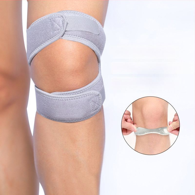 Sport térdvédő – vékony, lélegző neoprén anyag és szilikon patella rögzítéssel, felnőtteknek, kosárlabda