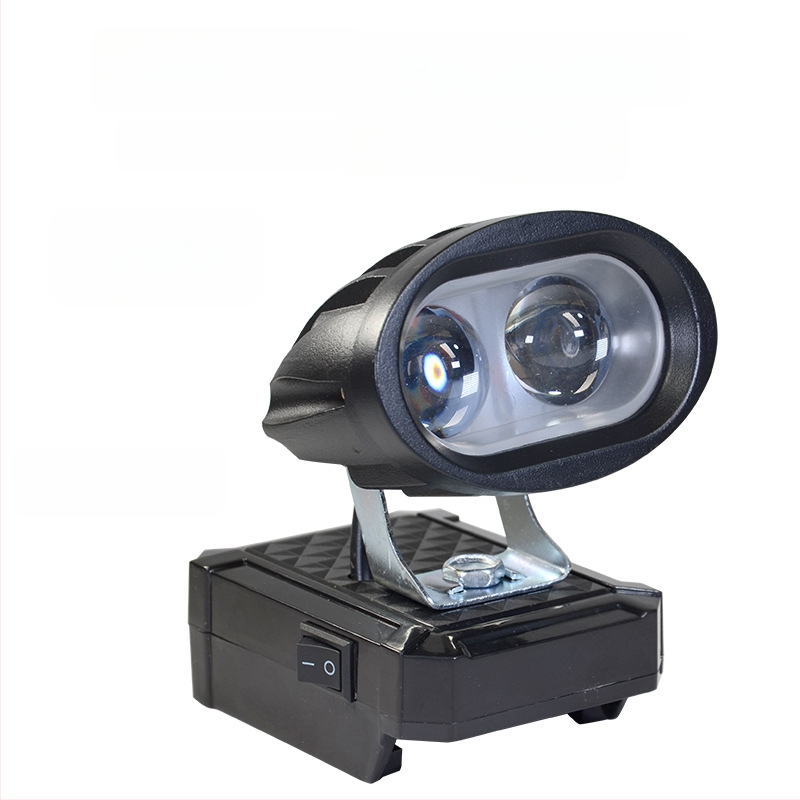 LED darbojo darbo lemputė su ličio baterija – universal, 100W, 12–80V, 5000K, LED tarnavimo laikas 5000 h, aliuminio ir plastiko korpusas