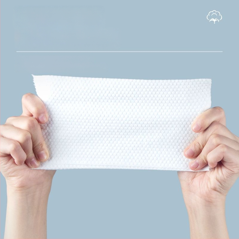 Μαντιλάκι καθαρισμού προσώπου μιας χρήσης με μαργαριταρένιο σχέδιο, φυσικές ίνες φυτικής προέλευσης, για χρήση σε σαλόνι ομορφιάς, απαλό και παχύ