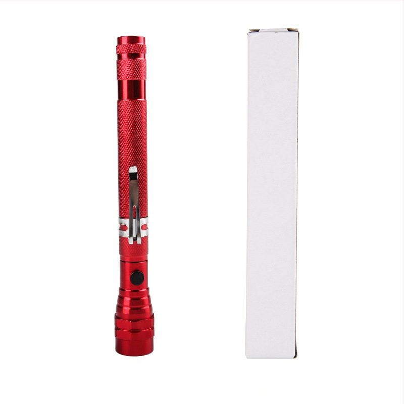 Фенер за работа на открито с 3 LED, алуминиева сплав, телескопично и 360° въртене, ръчно захранване