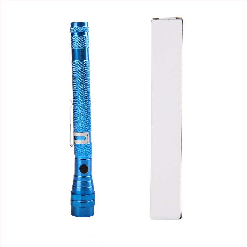 Фенер за работа на открито с 3 LED, алуминиева сплав, телескопично и 360° въртене, ръчно захранване