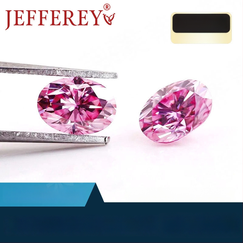 Moissanite λίθος, οβάλ σχήματος, καθαρότητα VVS, πιστοποιητικό GRA, γυαλισμένη επιφάνεια