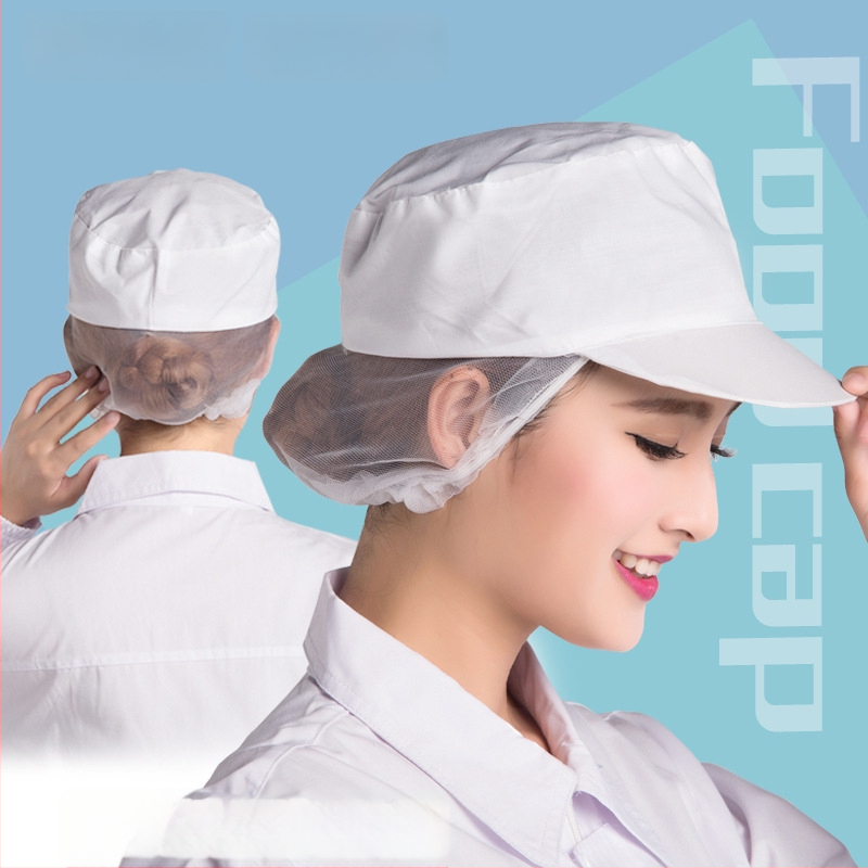 Șapcă din plasă pentru fabrică alimentară, din ABS, cu margine lată, personalizabilă cu logo, pentru femei și adulți