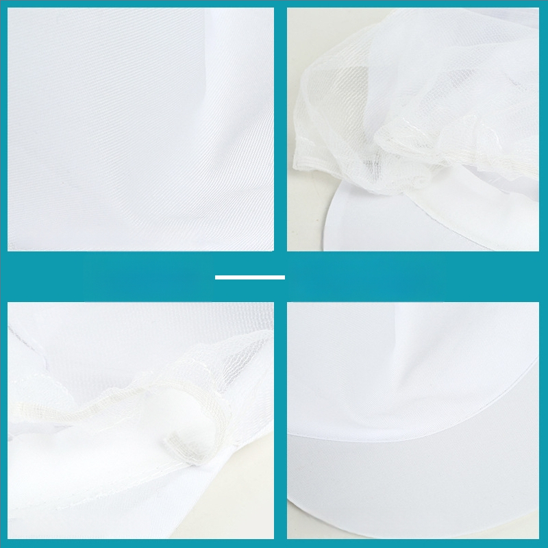 Șapcă din plasă pentru fabrică alimentară, din ABS, cu margine lată, personalizabilă cu logo, pentru femei și adulți