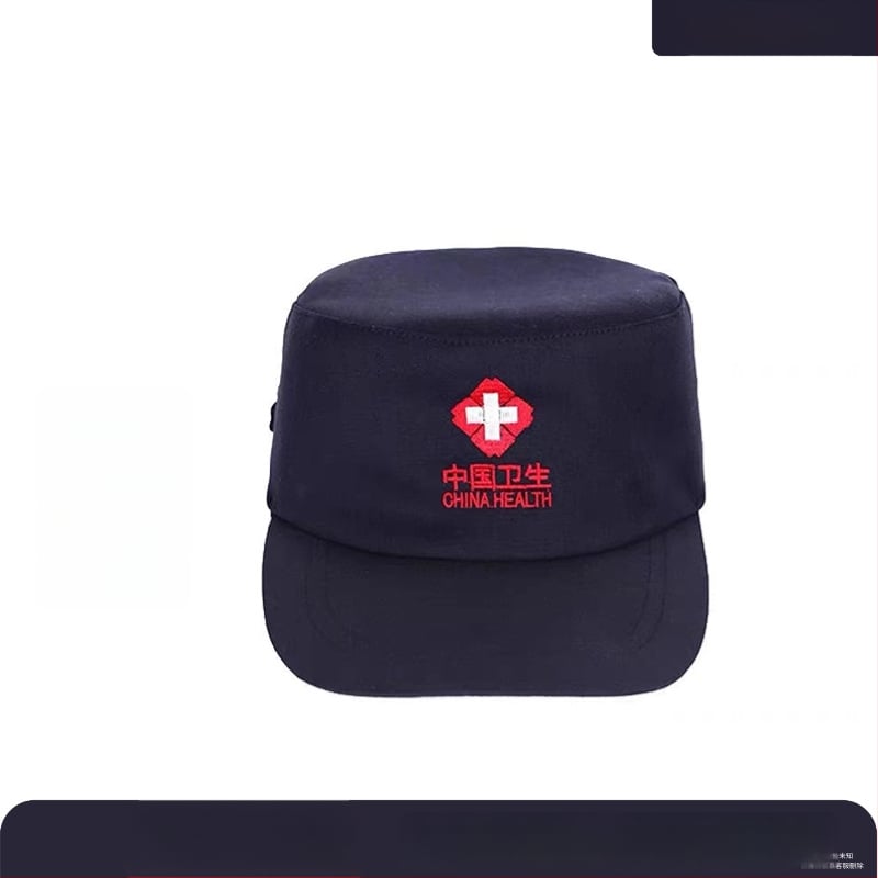 Șapcă unisex din bumbac, vârf plat, margine scurtă, imprimare logo disponibilă, pentru instruire în aer liber în controlul sănătății, iarnă 2024