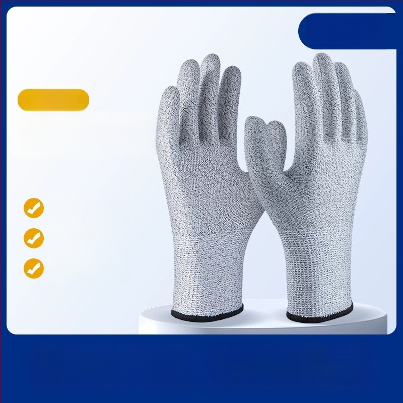 Įpjovimui atsparios pirštinės, 5 lygio apsauga, atsparios įpjovimui ir dūriui, sustiprintos ir atsparios dilimui, su įpjovimui atspariu siūlu ir klijais, logistikai