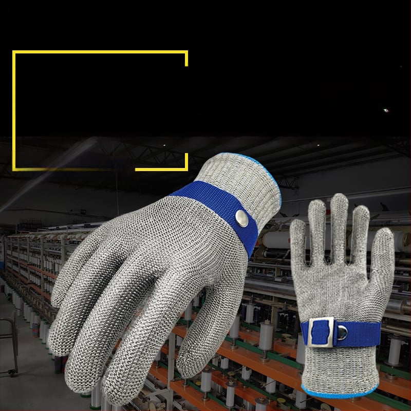 Γάντια από μεταλλικό σύρμα, κατηγορίας 9, αντικοπτικά για κοπή και σφαγή