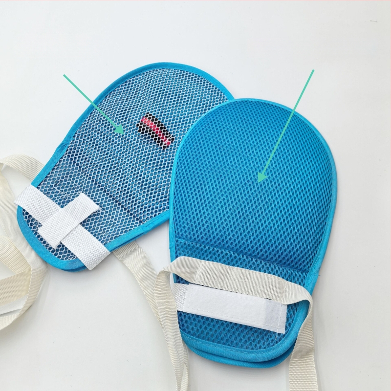 Kétoldalas hálós bélésű kesztyű poliészter alapanyagból, karcolás elleni és húzás elleni védelemmel, kézre