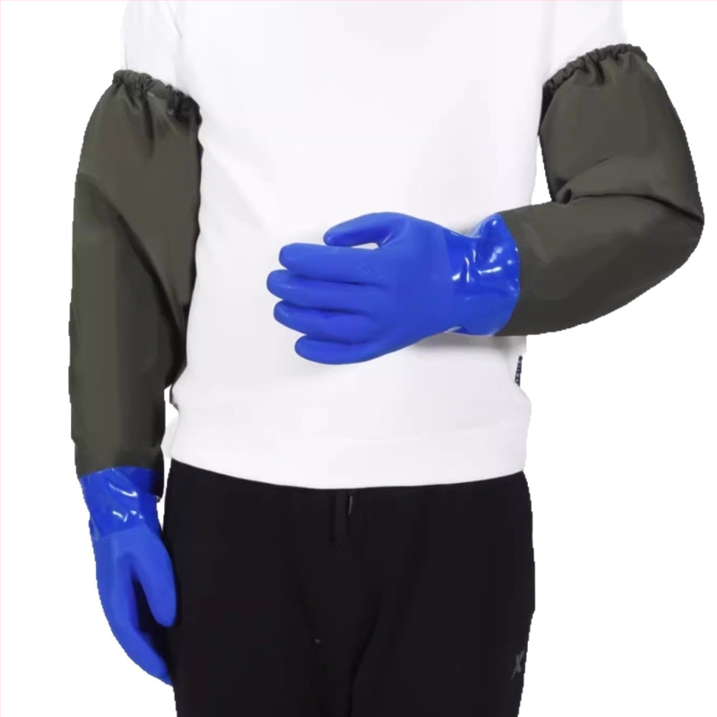 Γάντια λατέξ, αδιάβροχα, με επένδυση φλίς, παχιά, ανθεκτικά στη φθορά για προστασία βραχίονα
