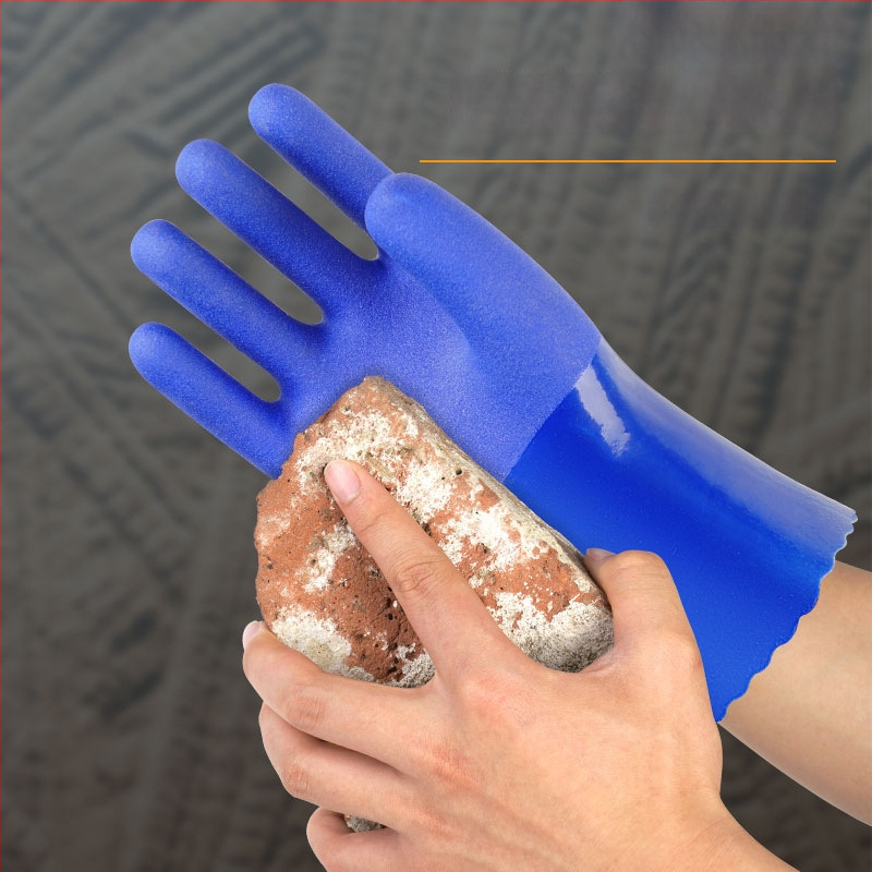 Pramoninės PVC pirštinės – vandeniui atsparios, naftos atsparios, neslystančios, rūgštims ir šarmams atsparios