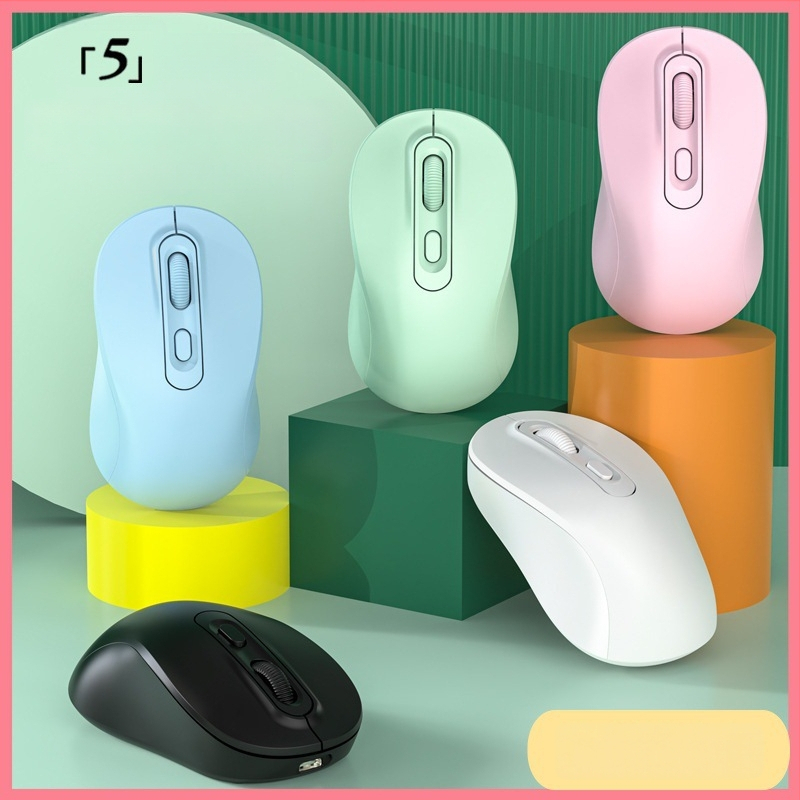 Ασύρματο ποντίκι με διπλή λειτουργία 2.4G/Bluetooth, 1600 DPI, USB θύρα, 4 πλήκτρα, επαναφορτιζόμενο