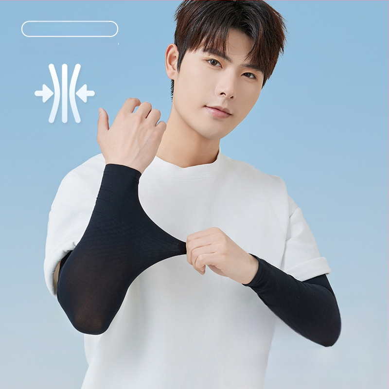 Лятни ръкави с UV защита, дишащи ледено‑усещащи нейлонови ръкави, прост стил, съдържание на нейлон 81–95%, 2024 г.