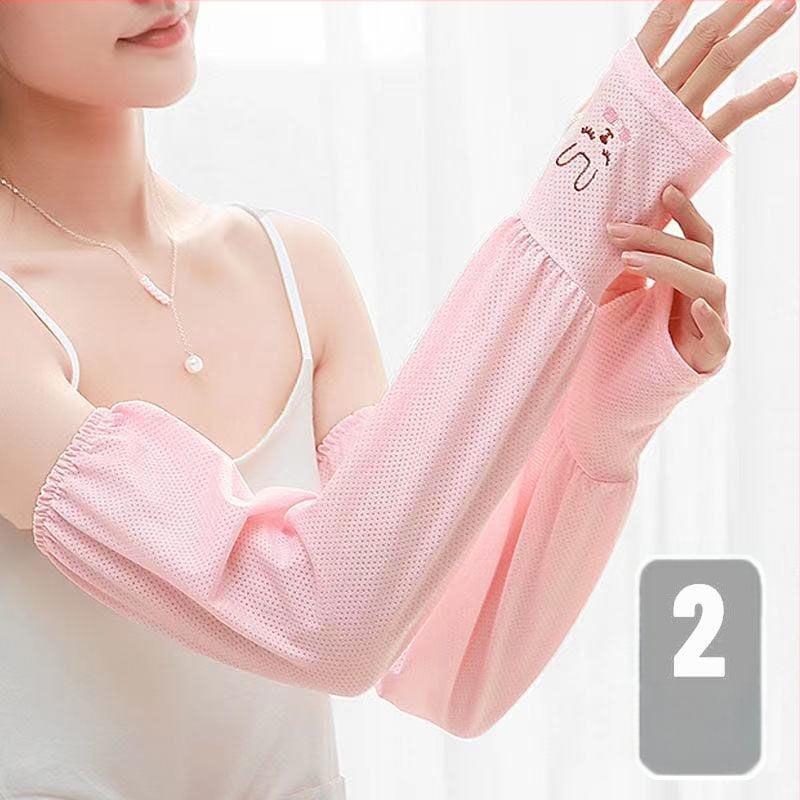 Дамски ръкави за UV защита, дишащи Ice Silk, акрилна тъкан, съдържание 71–80%, Пролет 2023