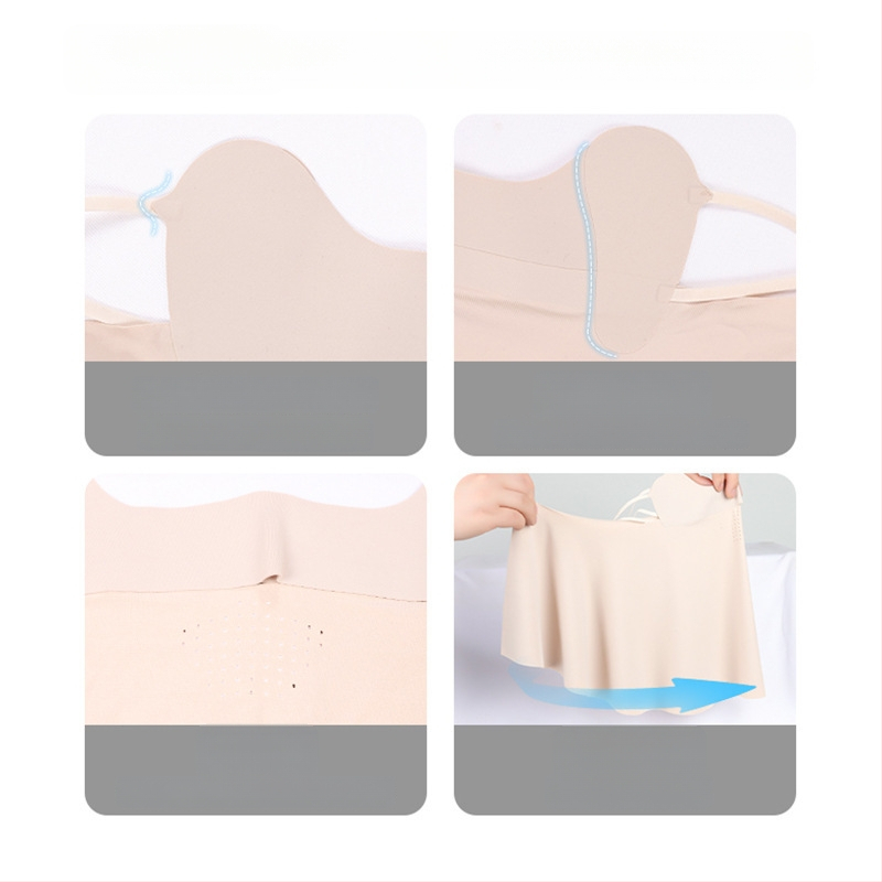 Nylon kapucnis arcvédő maszk – UV védelem, napvédő, légáteresztő