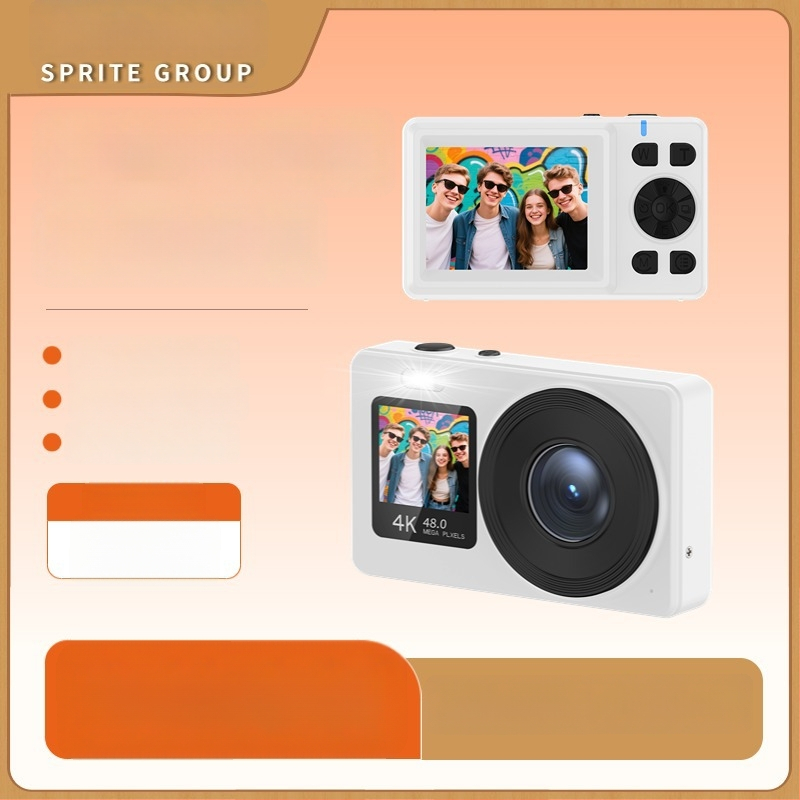 Φοιτητική διπλής οθόνης ψηφιακή κάμερα — 4K/30fps, οπτικό ζουμ 18x, αισθητήρας CMOS, αυτόματη εστίαση