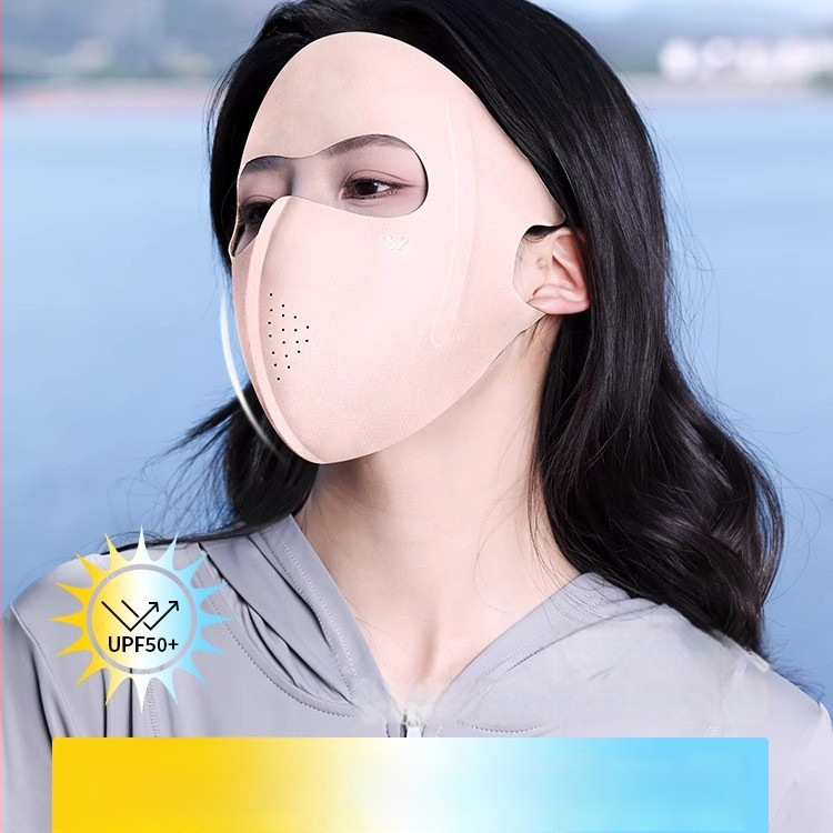 Teljes arcú UV-szűrős maszk – Uniszex, Nylon, Háromszög alak, Sokoldalú stílus, Tavasz, Ősz és Nyár