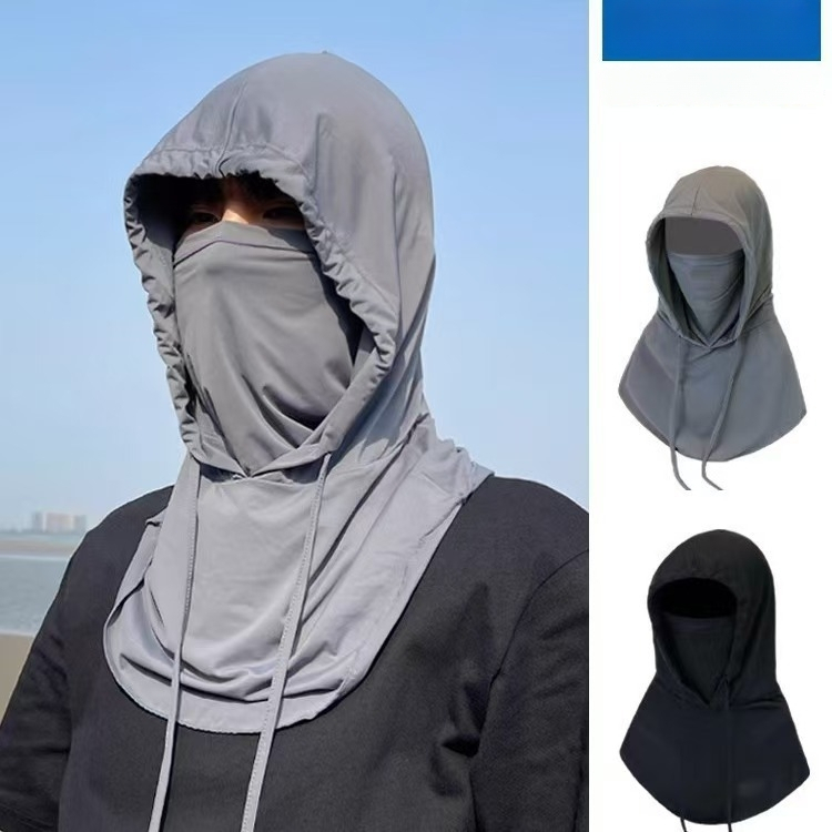 Férfiak 3 az 1-ben kerékpáros kapucni: sapka és arcmaszk teljes arcvédővel, anyag 100% poliészter, poliészter szövet, 2025 tavasz kiadás