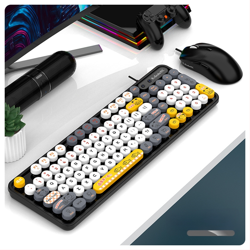 Viper K2 ενσύρματο σετ πληκτρολογίου και ποντικιού - 98 πλήκτρα, αδιάβροχο σχέδιο, καλώδιο 1,5 m, πλαστική κατασκευή