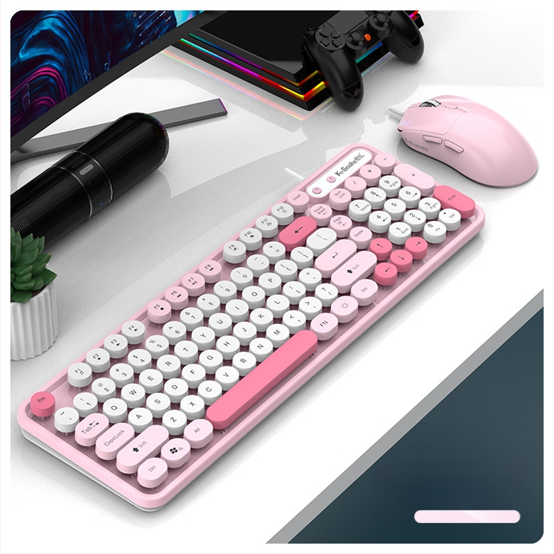 Viper K2 ενσύρματο σετ πληκτρολογίου και ποντικιού - 98 πλήκτρα, αδιάβροχο σχέδιο, καλώδιο 1,5 m, πλαστική κατασκευή