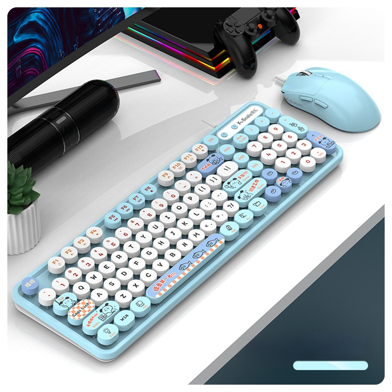 Viper K2 ενσύρματο σετ πληκτρολογίου και ποντικιού - 98 πλήκτρα, αδιάβροχο σχέδιο, καλώδιο 1,5 m, πλαστική κατασκευή