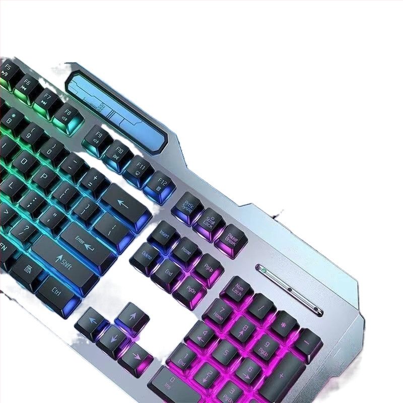 Σετ μηχανικού πληκτρολογίου και ποντικιού, ενσύρματο, με ανάπαυση καρπού, χωρίς φωτισμό